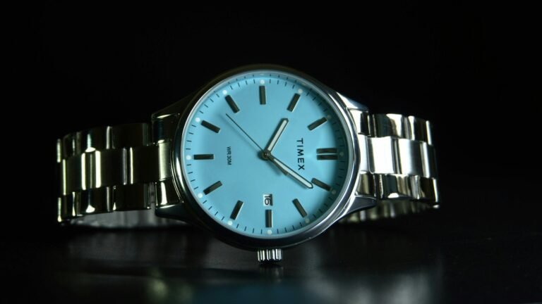 Men's steel wristwatch with a light-powered quartz design